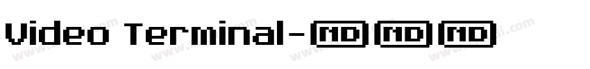 Video Terminal字体转换